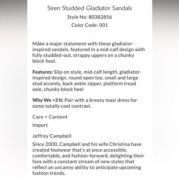 Jeffrey Campbell Black and Silver Gladiator Sandals/ size 8 - Picture 9 of 11